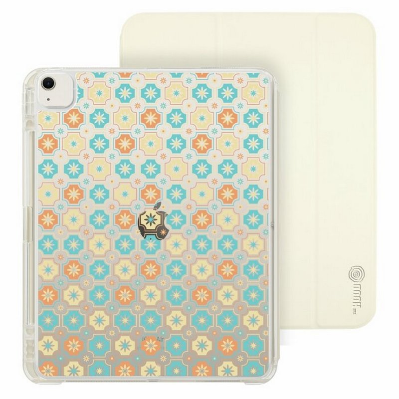 Old Ceramic Tile No.2 iPad Air/Pro 2024 Detachable Clear Case Folio Case - Tablet & Laptop Cases - Plastic Multicolor