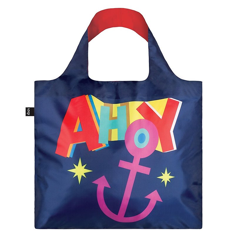 LOQI Shopping Bag-Cruise NAAH - Messenger Bags & Sling Bags - Plastic Blue