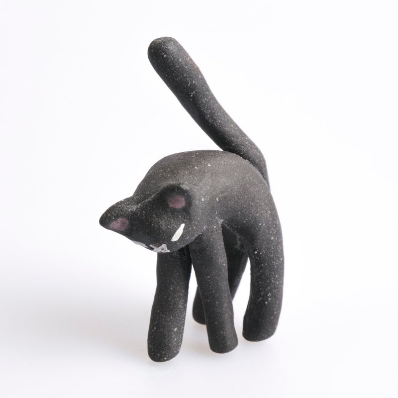 黑貓系列—高雅黑貓 - 擺飾/家飾品 - 陶 黑色