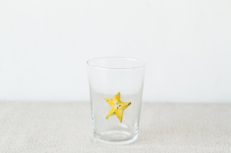 【+t企劃】水果玻璃杯-楊桃半顆 - 玻璃杯 - 玻璃 透明