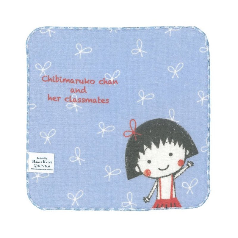【Kato Shinji】 cherry small balls ★ small balls square towel / handkerchief / towel (Made in Japan) - Towels - Paper Blue