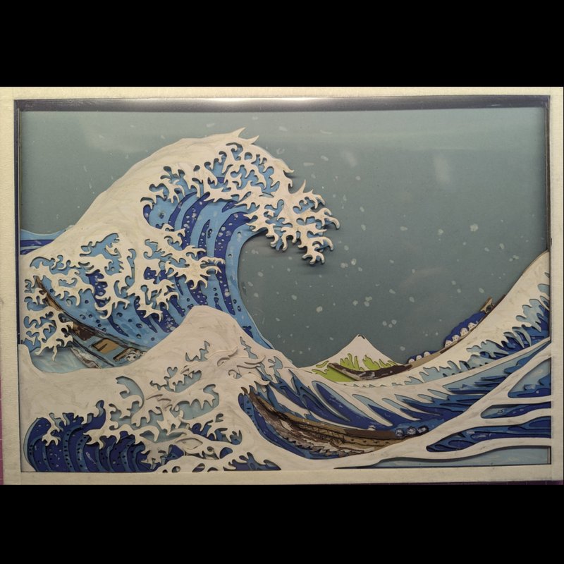 神奈川浪裡 - 海報/掛畫/掛布 - 紙 多色