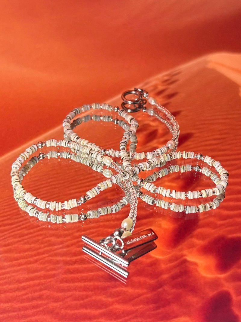 Desert Collection - Sand Necklace - 項鍊 - 半寶石 卡其色