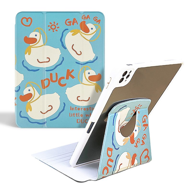 Quack Duck Rotating Vertical Screen iPad Case - Tablet & Laptop Cases - Other Materials 