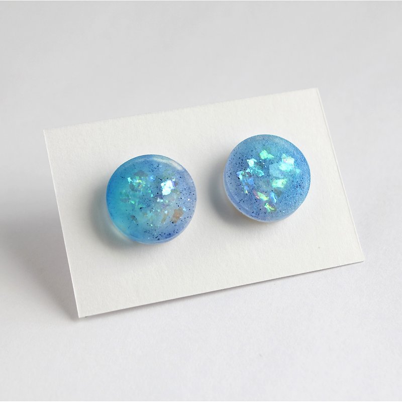 Moments Of Sufficient Lucidity / resin earring / single / COLOR CHIPS - Earrings & Clip-ons - Resin Blue