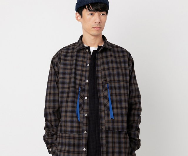 Wide Spread Collar Shirt / Brown - Shop TMCAZ Men's Shirts - Pinkoi