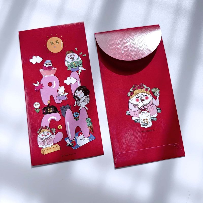 RICH MAMA 紅包袋 - 利是封/揮春 - 紙 紅色