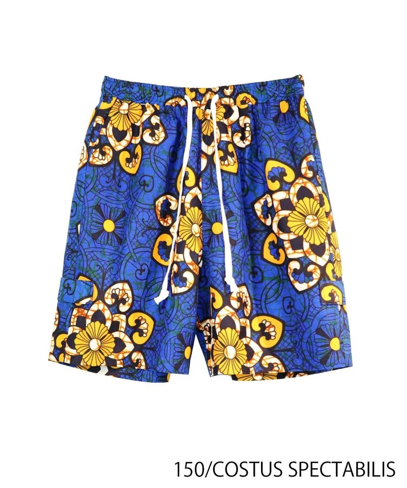 AFRICA 2WAY SHORT PANTS 150/COSTUS SPECTABILLIS - 中性長褲/短褲 - 聚酯纖維 藍色