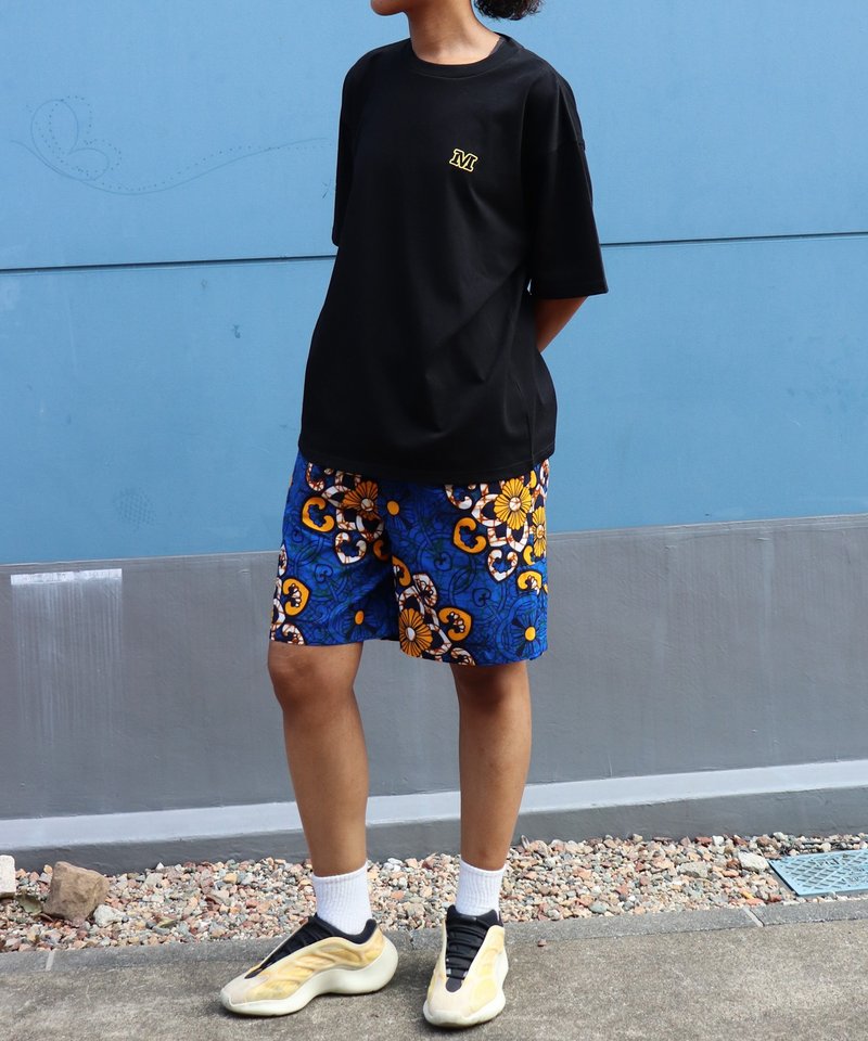 AFRICA 2WAY SHORT PANTS 150/COSTUS SPECTABILLIS - 中性長褲/短褲 - 聚酯纖維 藍色
