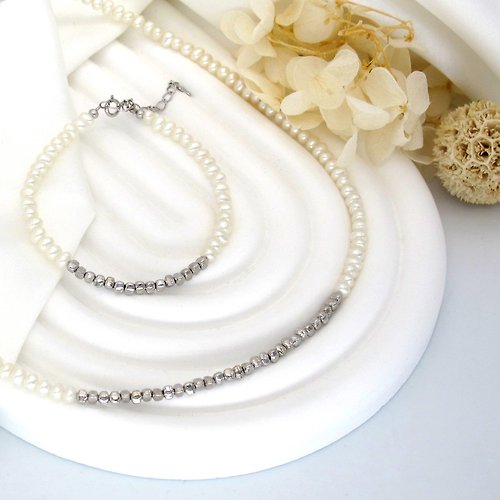 JM Jewelry 珍珠 | 925 純銀 天然淡水珍珠頸鏈