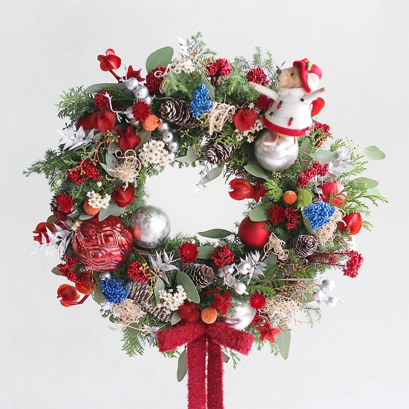 聖誕花圈 - 手作體驗課程 - 植栽/花藝 - 植物．花 