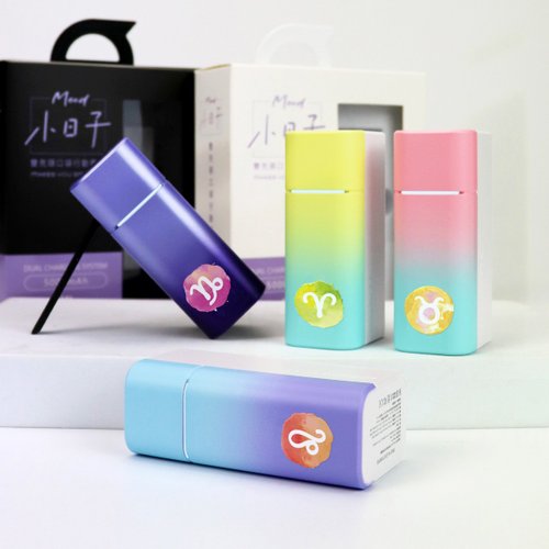 iCCUPY 黑佔科技 【12星座】封蠟 金牛 雙子丨Mood小日子雙充頭口袋行動電源 生日