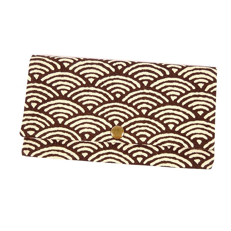 Passbook red envelopes of cash Pouch - Green Hyperion (coffee) - Wallets - Cotton & Hemp Brown