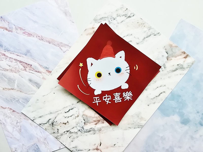 Cat New Year Colorful Spring Couplets-(Peace and Joy) - Chinese New Year - Paper Multicolor