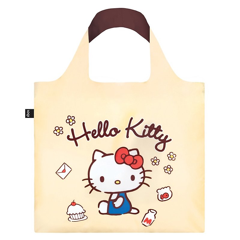 LOQI Shopping Bag-Sanrio authorized (Hello Kitty hand-painted KT12) - กระเป๋าแมสเซนเจอร์ - เส้นใยสังเคราะห์ หลากหลายสี