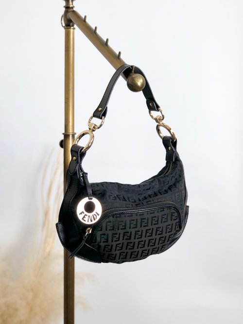 日本直送 名牌中古包 】FENDI フェンディ ズッキーノ ショルダー