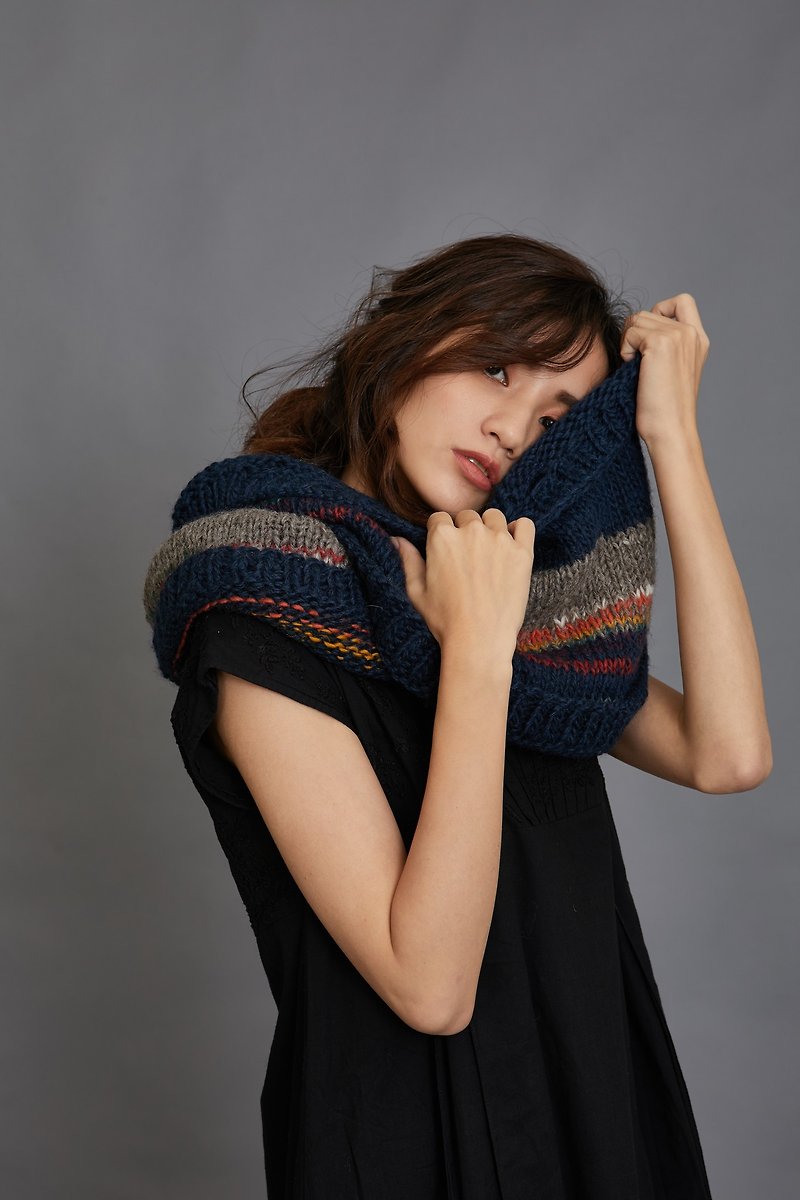 Wool color two wear vests _ fair trade - Women's Sweaters - Wool Multicolor