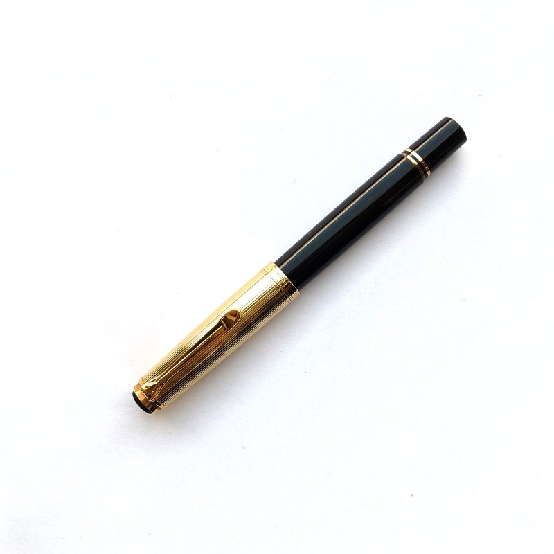 Pelikan 百利金  活塞式鋼筆  | 德國 稀有 絕版 收藏 - 鋼筆 - 其他金屬 黑色