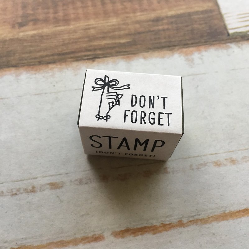 KNOOP WORKS Wooden Stamp (DON'T FORGET) - ตราปั๊ม/สแตมป์/หมึก - ไม้ สีกากี