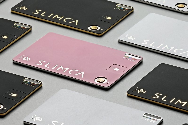 Slimca 超薄型記録カードピンク目立たず持ち運びやすい、ID カード ケース レザー バッグに入れてください。 - その他 - その他の素材 ピンク