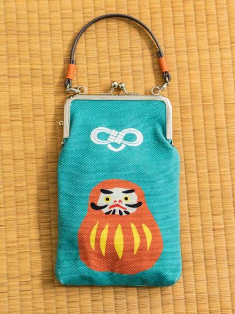 Traditional Craft Lucky Charm GAMAGUCHI Purse with Handle - トート・ハンドバッグ - その他の素材 