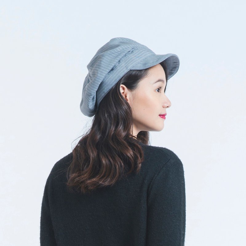 Gray wool CASHMERE newspaper hat - Hats & Caps - Wool 