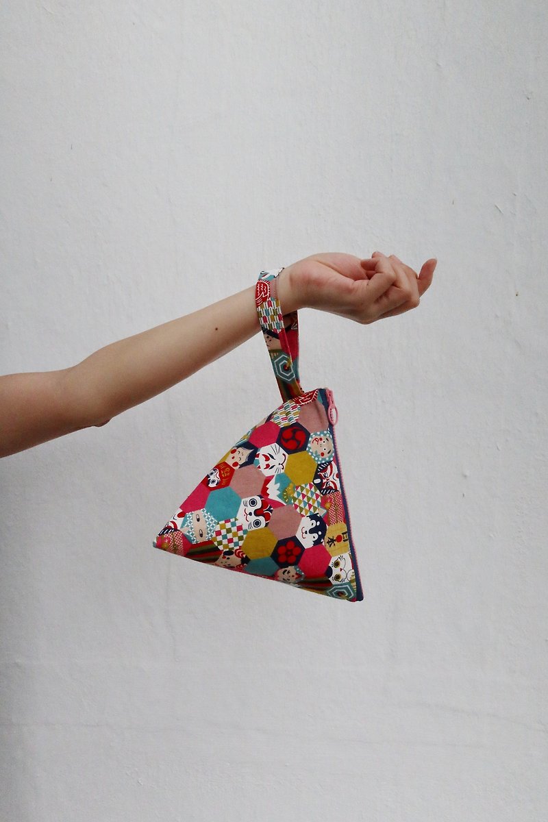 Japanese cloth Hong Kong homemade handmade triangle hand bag