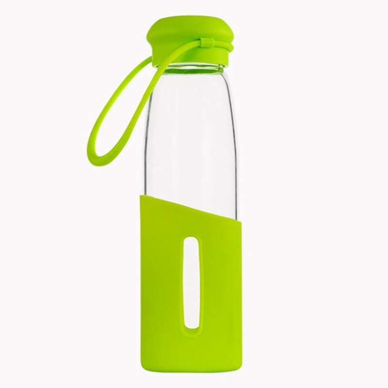 500cc【隨身玻璃水瓶】(草綠色) 健康環保耐熱隨身瓶 - 水壺/水瓶 - 玻璃 綠色