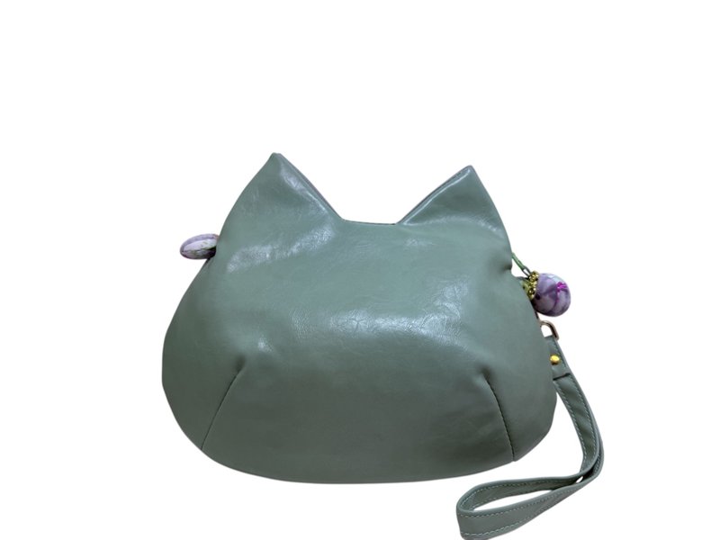 就愛貓-貓咪造型手拿側背包 - 側背包/斜背包 - 人造皮革 