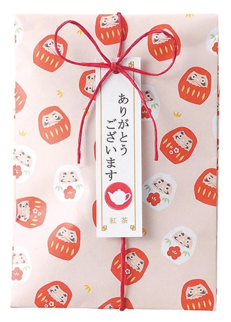 【日本TOWA紅茶】和風系列 不倒翁感恩紅茶包★大吉嶺口味 - 茶葉/茶包 - 新鮮食材 粉紅色