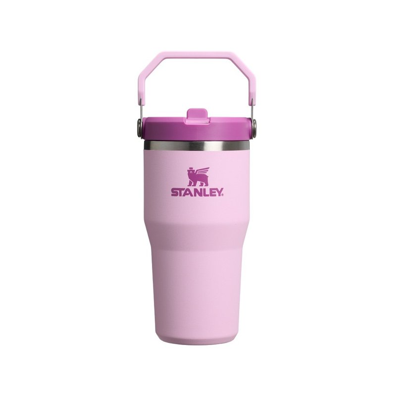 STANLEY 經典系列 IceFlow 手提吸管杯2.0 0.59L / 春櫻粉 - 保溫瓶/保溫杯 - 不鏽鋼 多色