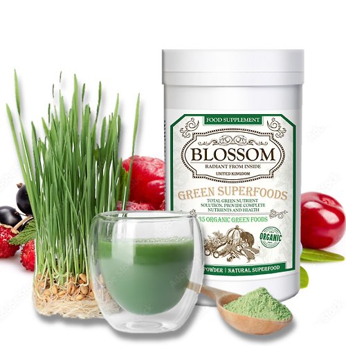 Blossom 英國女士專用保健品 35種有機綠色食品 | 英國Blossom Green Superfoods綠色超級食物
