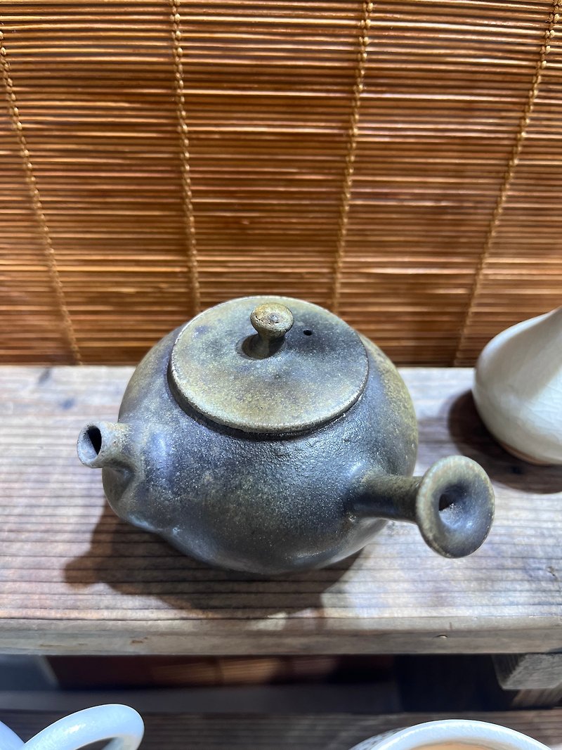柴燒急須壺 - 茶具/茶杯 - 陶 卡其色