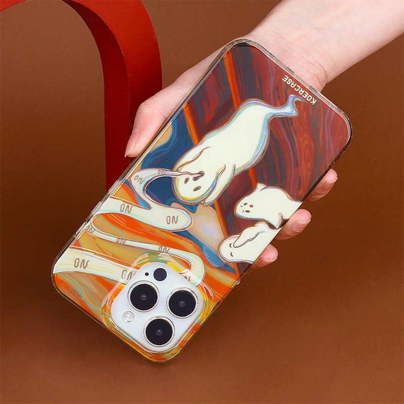 Scream no ghost iPhone case - เคส/ซองมือถือ - วัสดุอื่นๆ 