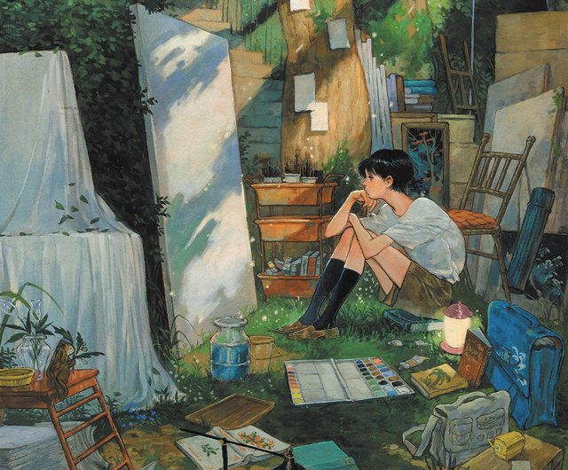 痕跡の庭 | NOMA | 韓国イラスト アートポスター A4 - ショップ NOMA