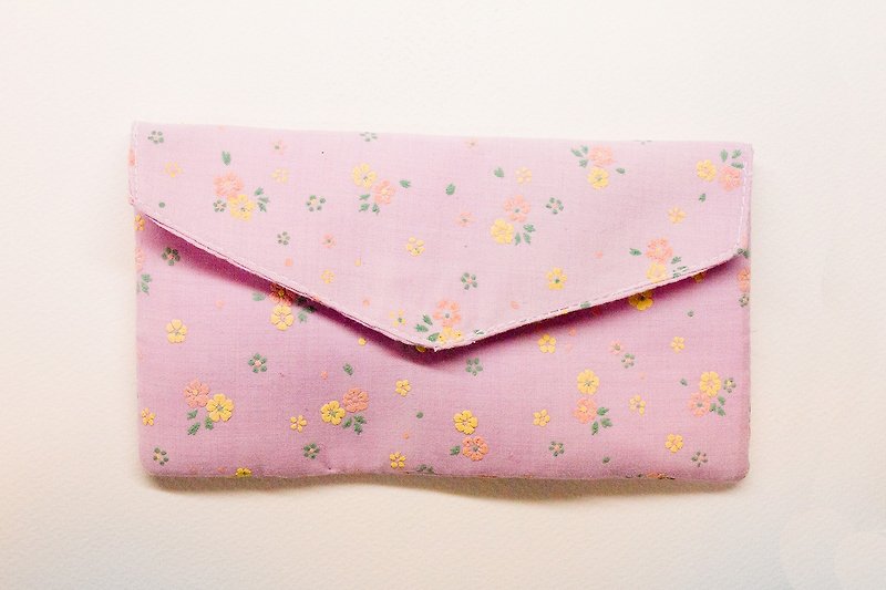 Moo loved mother. Do not fold to the bill will have a wallet - Wallets - Cotton & Hemp Pink