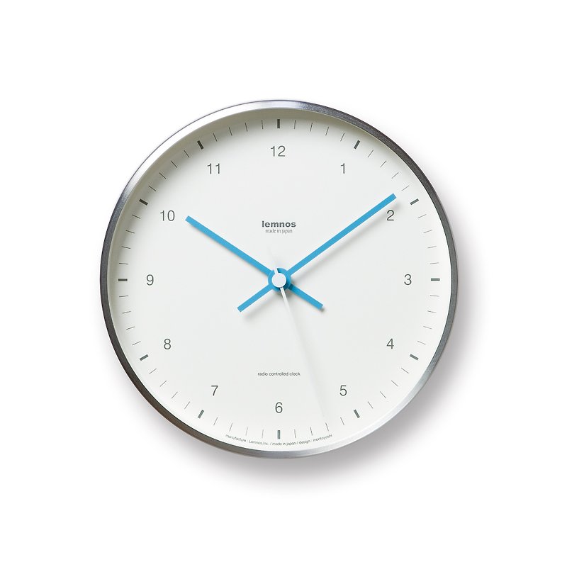 Lemnos Mizuiro Clock - WH - Clocks - Aluminum Alloy Gray