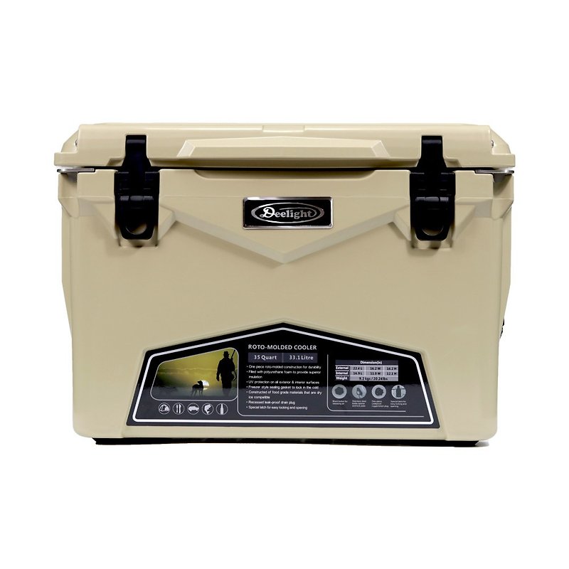 Deelight Ice Cooler 33.1L - Camping Gear & Picnic Sets - Plastic 