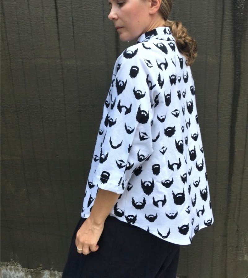 Beards print cool shirt - Women's Shirts - Paper 