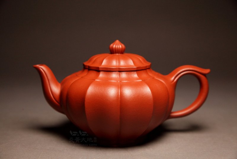 [Laughing Sakura] Yanhuang Land Art Longshan Tang rib pattern Zhaozhuang Zhuni Dahongpao 230cc - ถ้วย - ดินเผา สีแดง