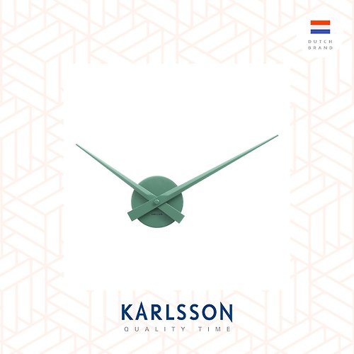 Ur Lifestyle Karlsson Wall clock Little Big Time Jungle green Mini