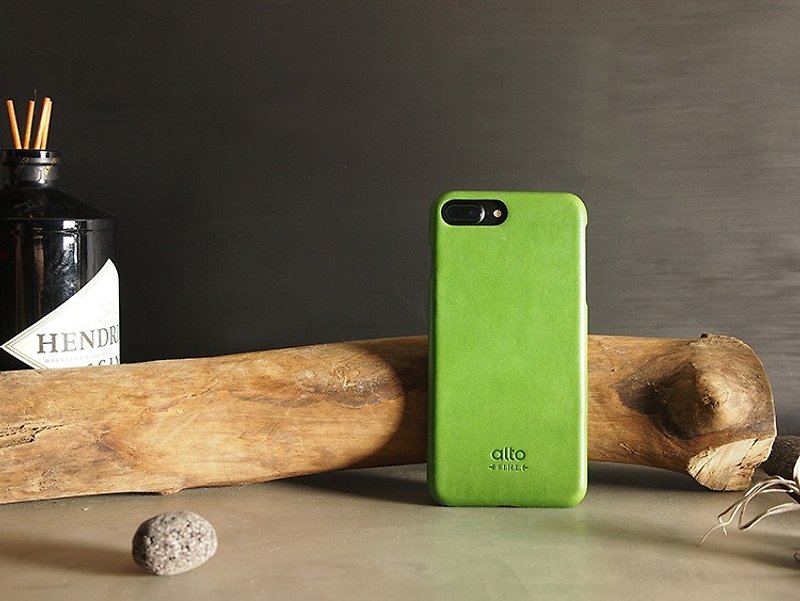Alto iPhone 8 Plus 5.5吋 Leather Phone Case Back Cover Original - Lyme Green - เคส/ซองมือถือ - หนังแท้ สีเขียว