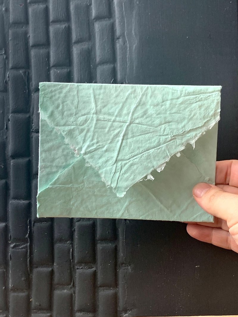 Handmade paper envelope/grass green/ - Envelopes & Letter Paper - Paper Green