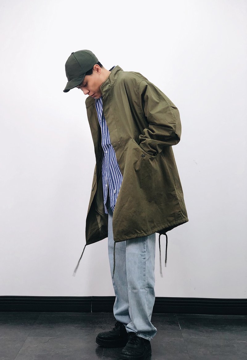 Modified Military M51 Tuxedo Windbreaker Jacket - เสื้อโค้ทผู้ชาย - ผ้าฝ้าย/ผ้าลินิน 