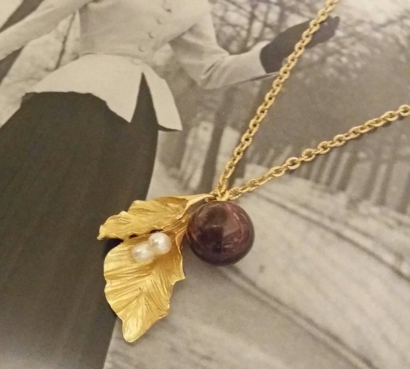 The River of Time* Handmade Glass Essential Oil Necklace Fragrance Light Jewelry - Necklaces - Colored Glass Purple