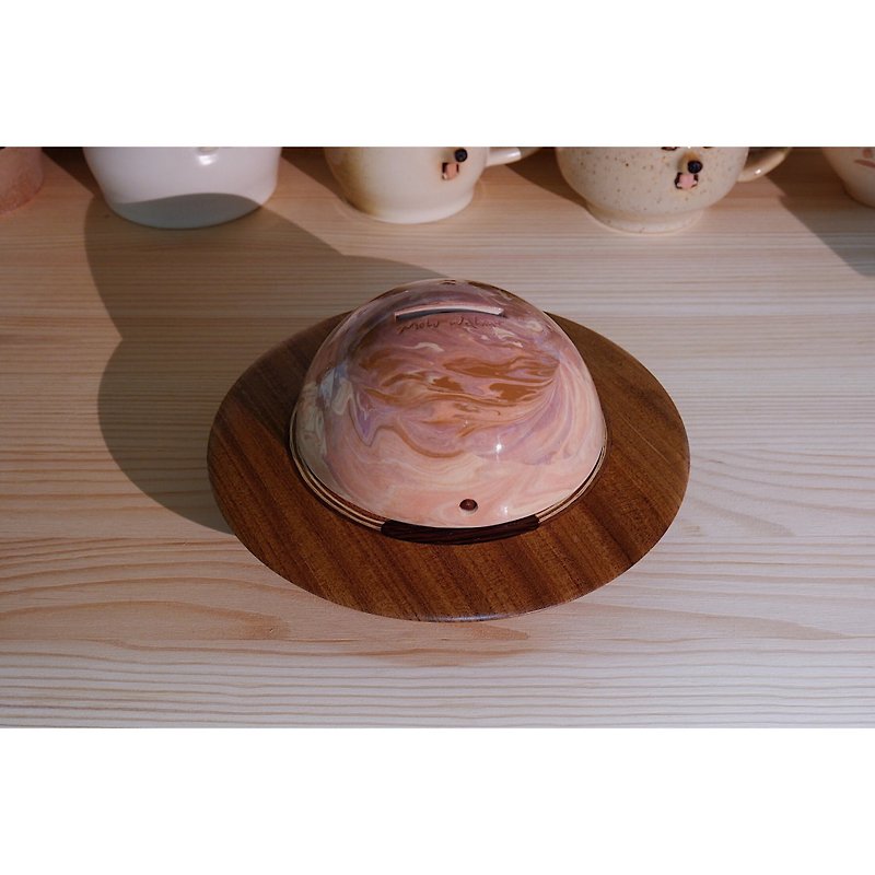 Space Series / Planetary Moneybox Venues The sum of love and beauty - Coin Banks - Pottery Multicolor