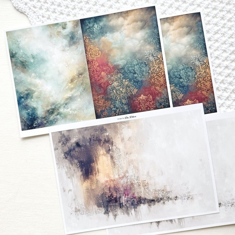 Z487 - a variety of background - 貼紙 - 紙 