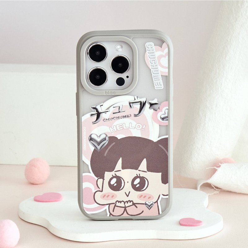 啾啾妹試圖Y3K極光霧透MagSafe iPhone手機殼-迷霧灰 - 手機殼/手機套 - 矽膠 多色