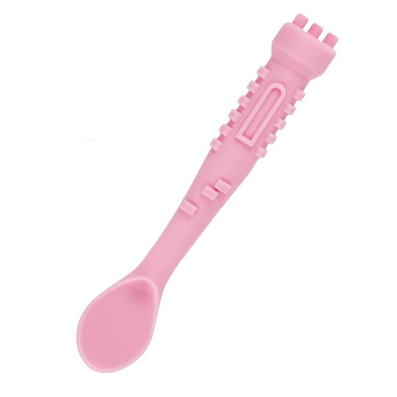 Castle Non-Plastic Baby Spoon - Pink - อื่นๆ - ซิลิคอน สึชมพู