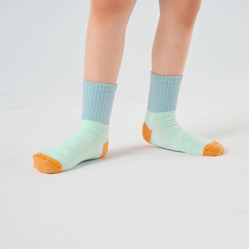 ChangeTone 來堆積木吧/淺藍(16-18cm,19-22cm)-MIT兒童中筒襪